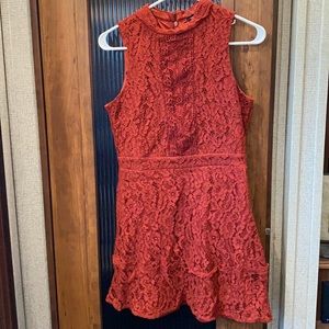 Rust Lace Dress